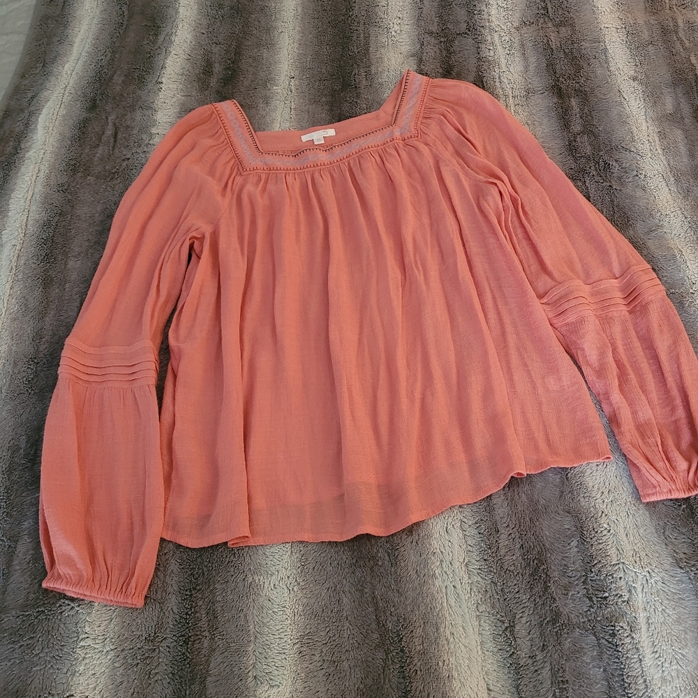 LC Lauren Conrad peasant blouse size xl